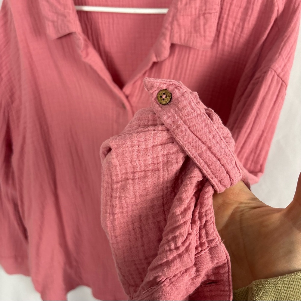 Casa Cabana 
XXL 
100% Cotton 
Buttons down the back
Quarter sleeve - Picture 3 of 5